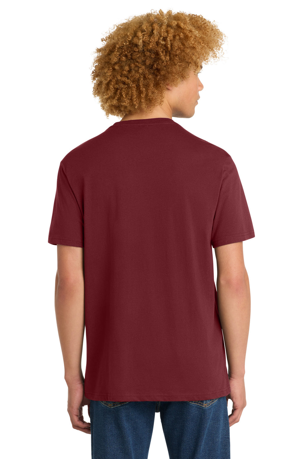 District Perfect Weight Tee. DT104 - Sangria - back