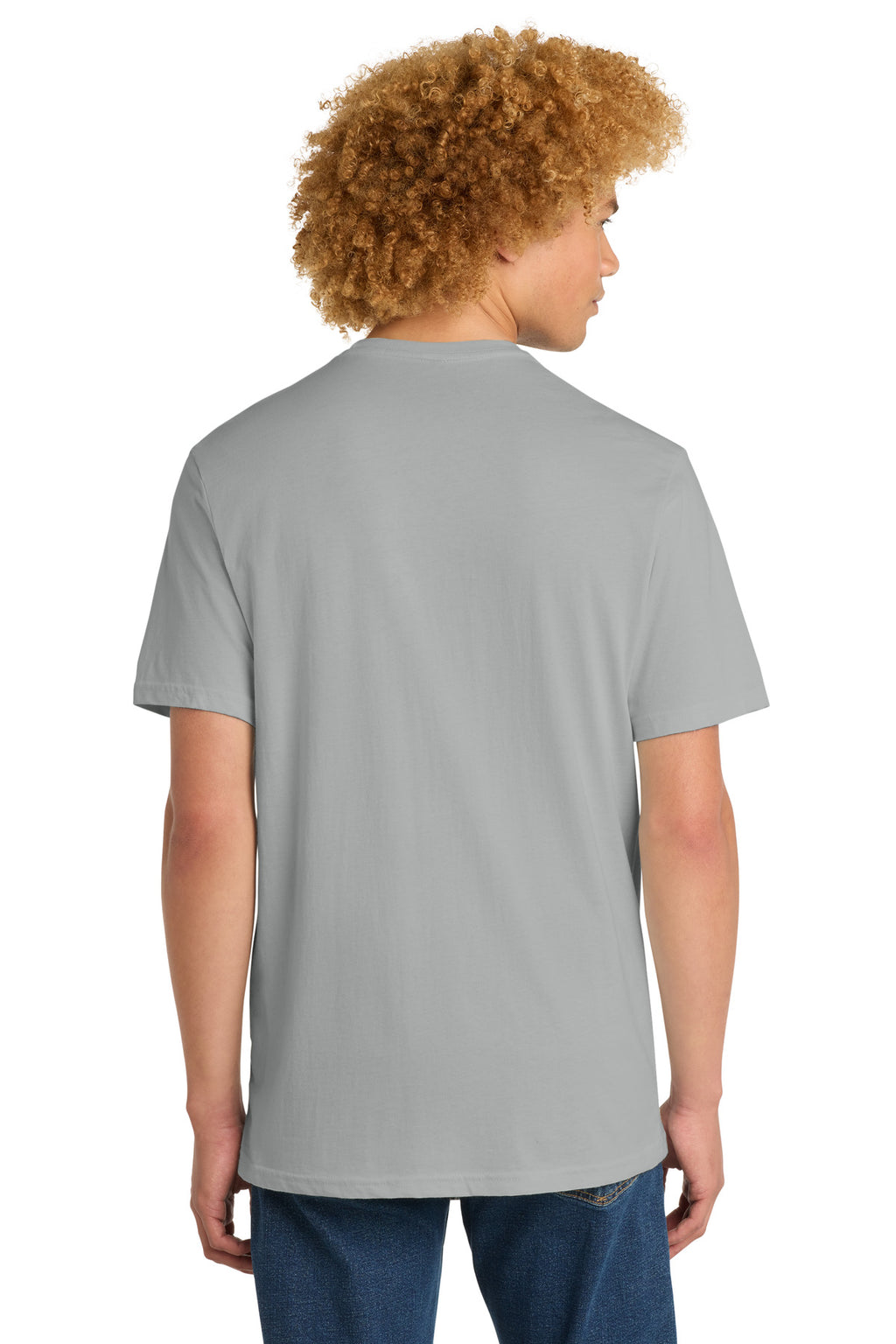 District Perfect Weight Tee. DT104 - Silver - back