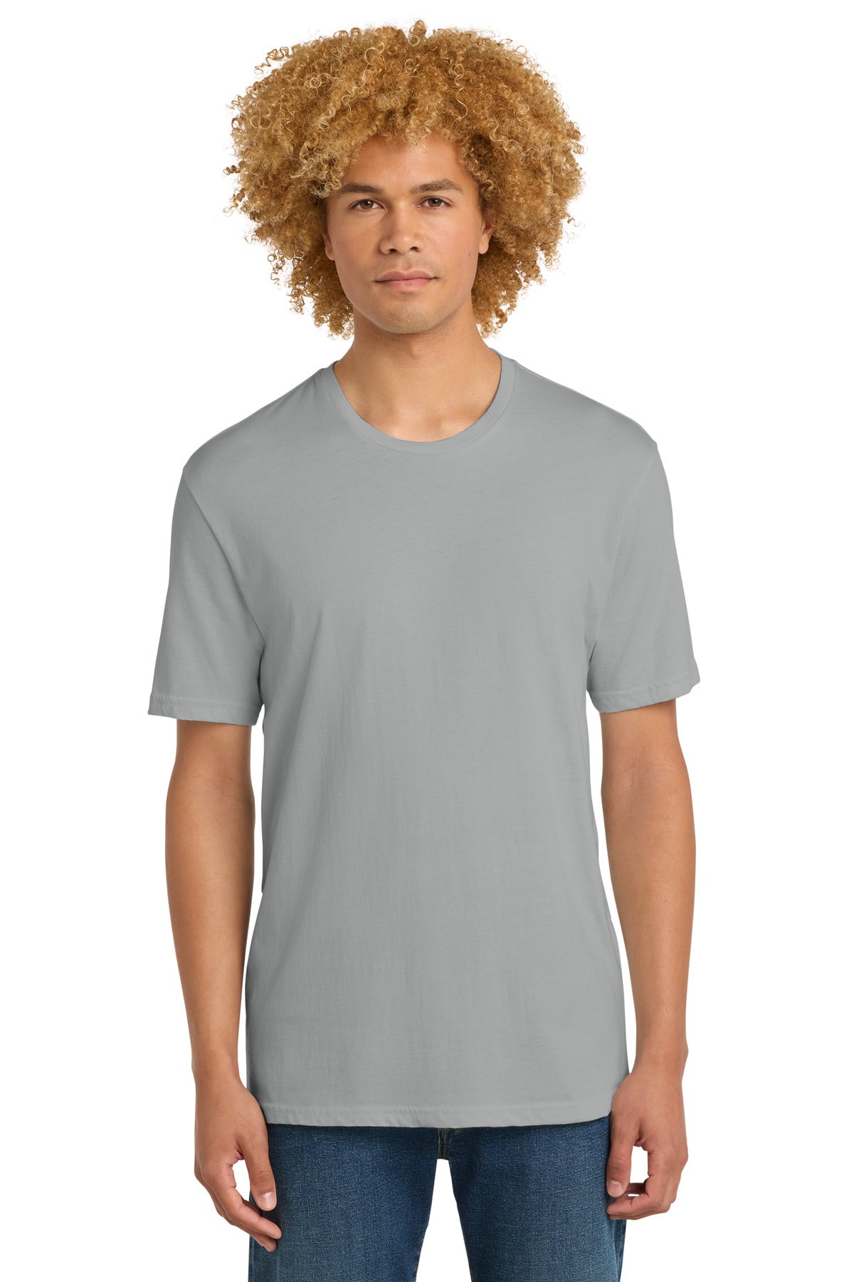 District Perfect Weight Tee. DT104 - Silver - front