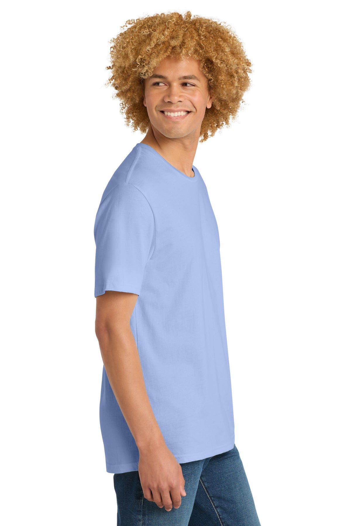 District Perfect Weight Tee. DT104 - Soft Lilac - side