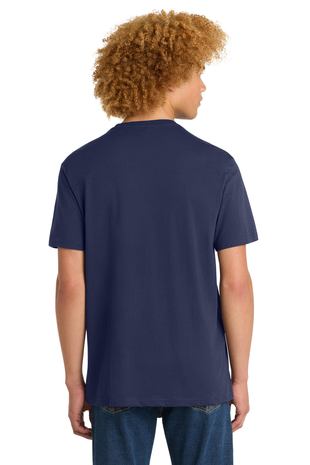 District Perfect Weight Tee. DT104 - Tanzanite - back