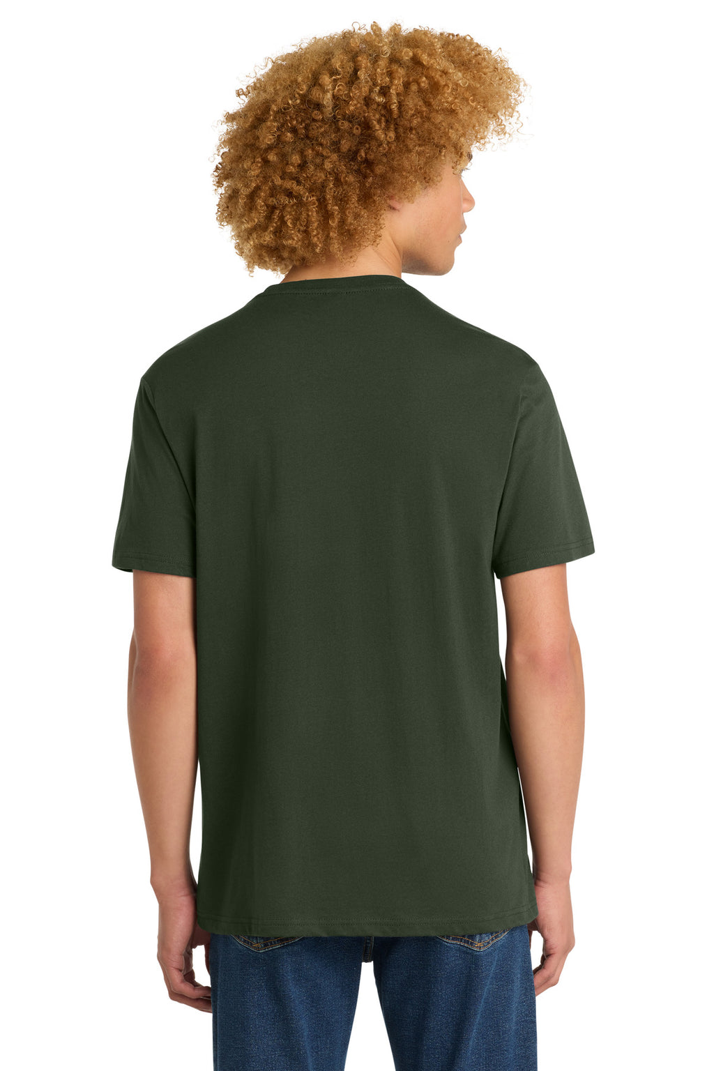 District Perfect Weight Tee. DT104 - Thyme Green - back
