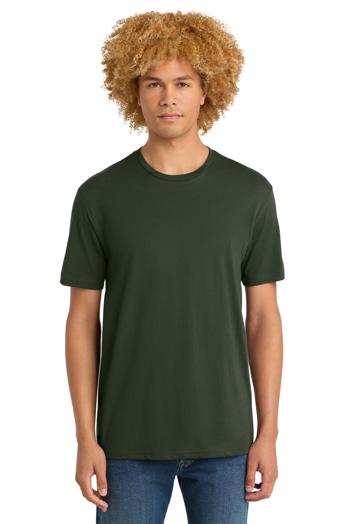 District Perfect Weight Tee. DT104 - Thyme Green - front