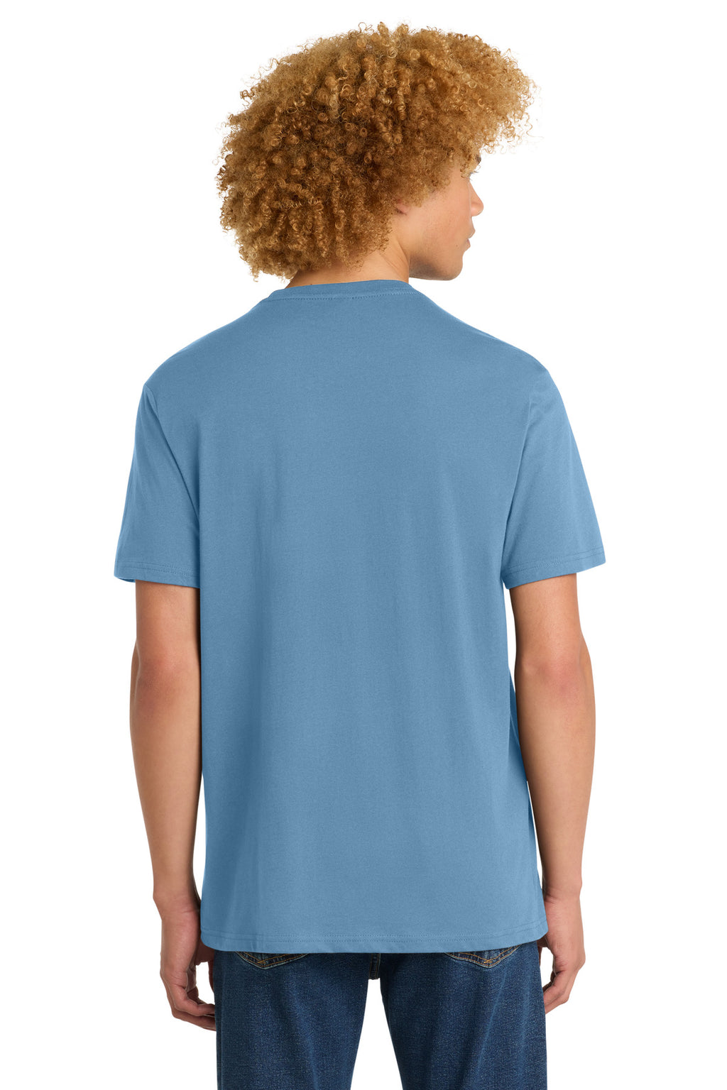 District Perfect Weight Tee. DT104 - Tundra Blue - back