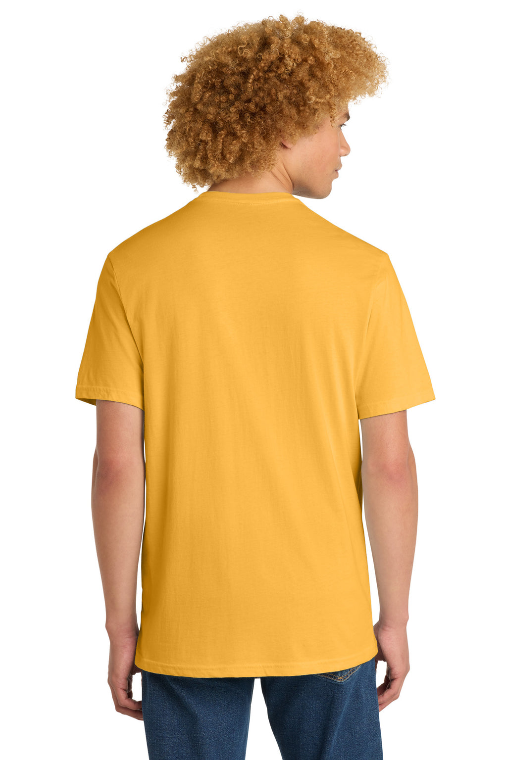 District Perfect Weight Tee. DT104 - Warm Gold - back