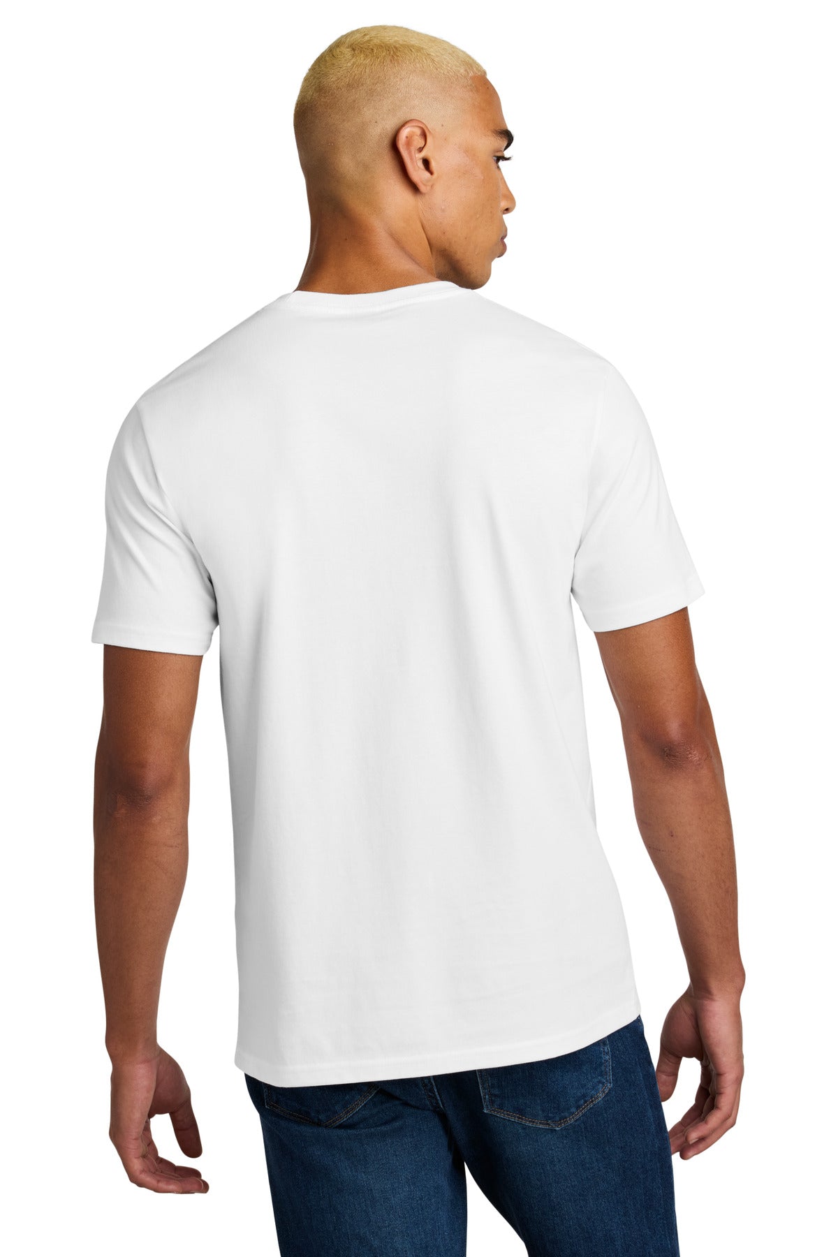 District Perfect Weight Icon Tee DT106 - Bright White - back