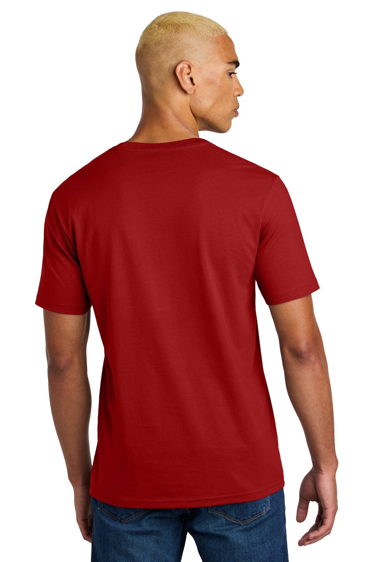 District Perfect Weight Icon Tee DT106 - Classic Red - back