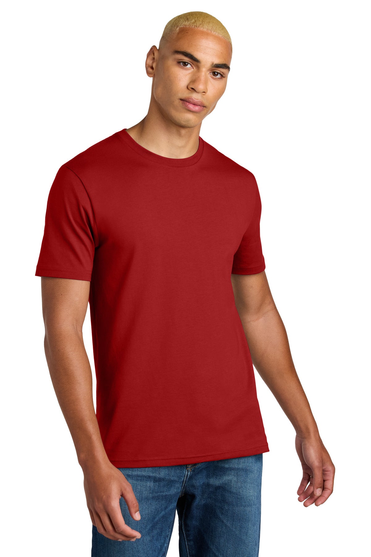 District Perfect Weight Icon Tee DT106 - Classic Red - front