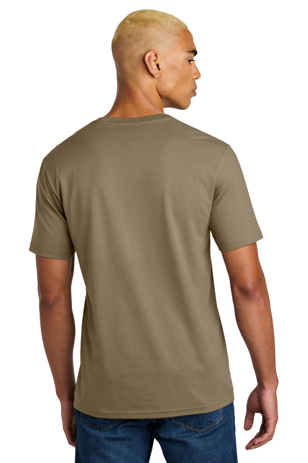 District Perfect Weight Icon Tee DT106 - Dune - back