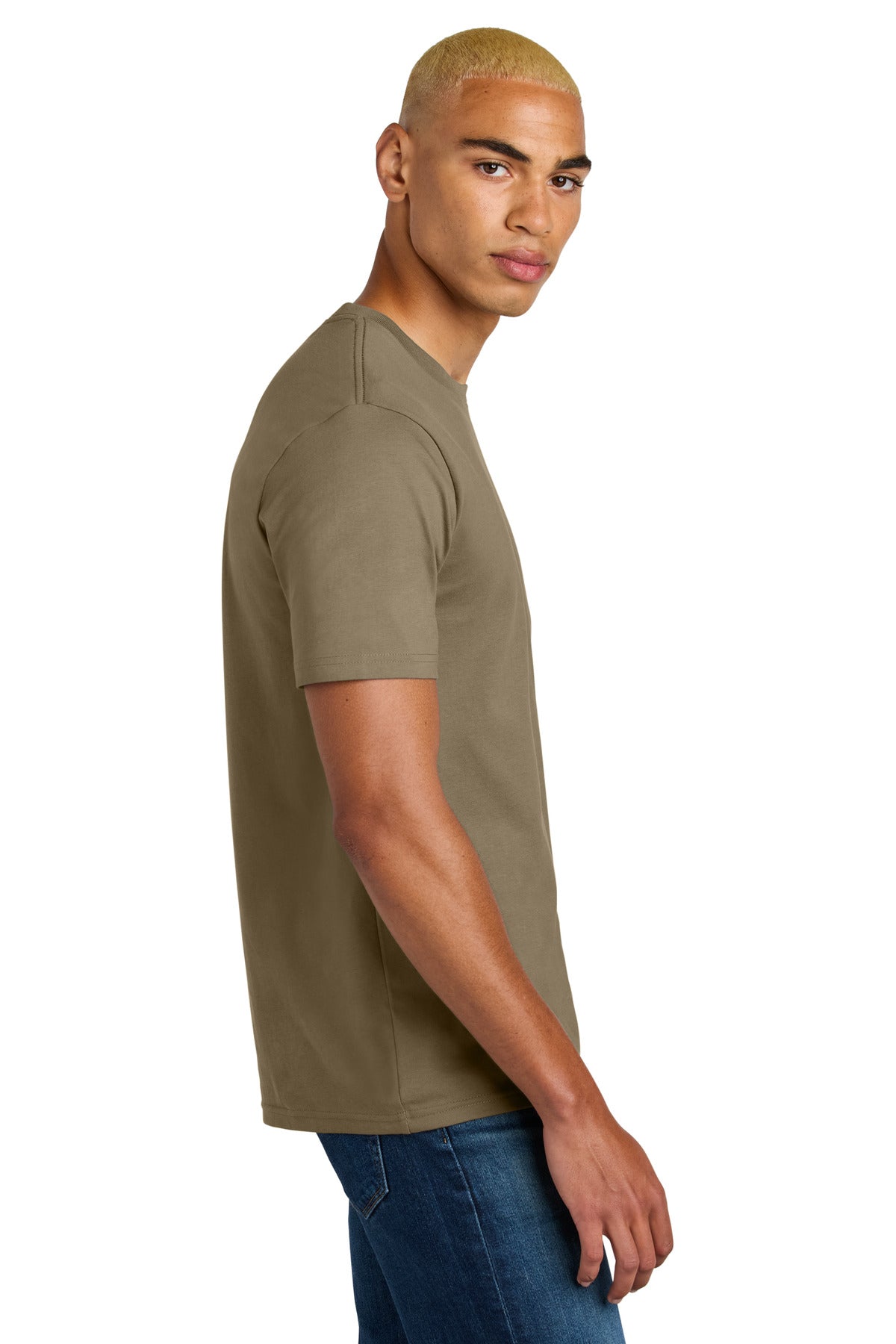 District Perfect Weight Icon Tee DT106 - Dune - side