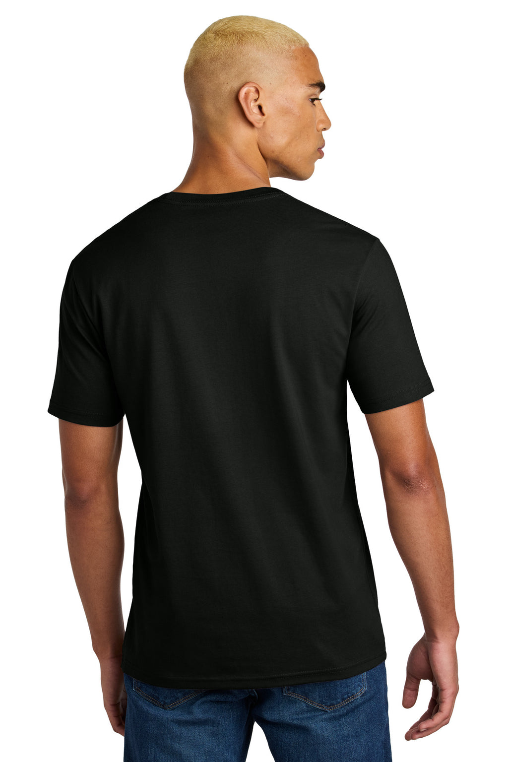 District Perfect Weight Icon Tee DT106 - Jet Black - back