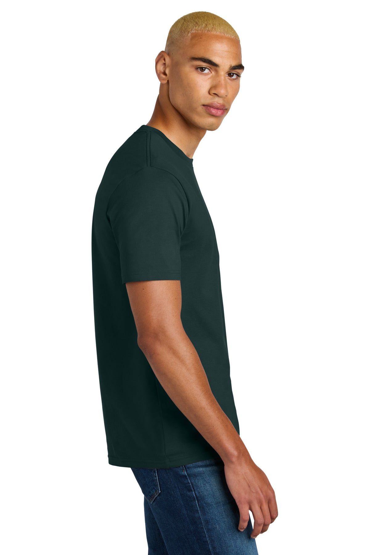 District Perfect Weight Icon Tee DT106 - Rainforest - side