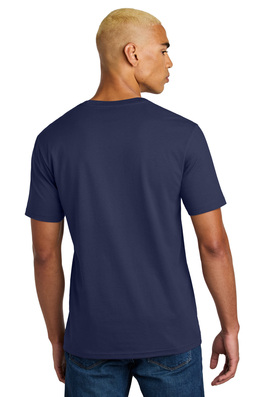 District Perfect Weight Icon Tee DT106 - Tanzanite - back