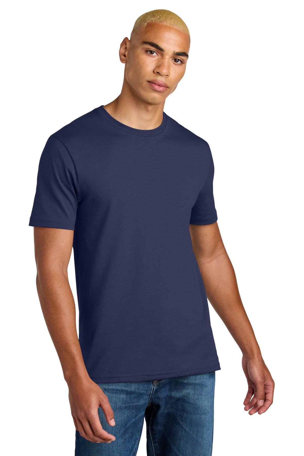 District Perfect Weight Icon Tee DT106 - Tanzanite - front