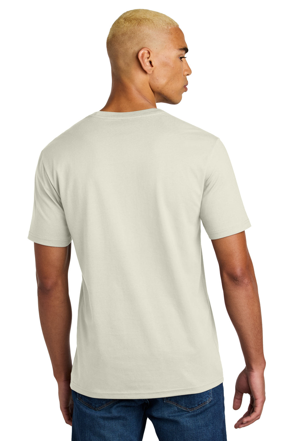 District Perfect Weight Icon Tee DT106 - White Onyx - back