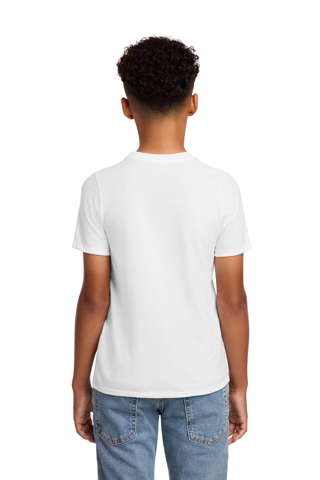 District Youth Perfect Blend CVC Tee DT108Y - White - back
