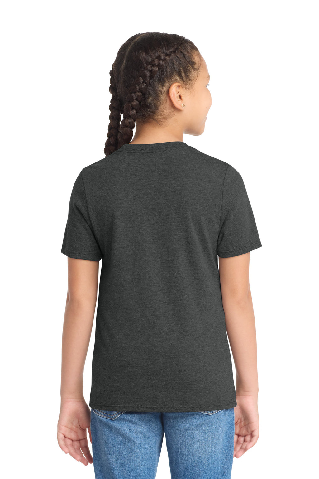 District Youth Perfect Tri Tee. DT130Y - Black Frost - back