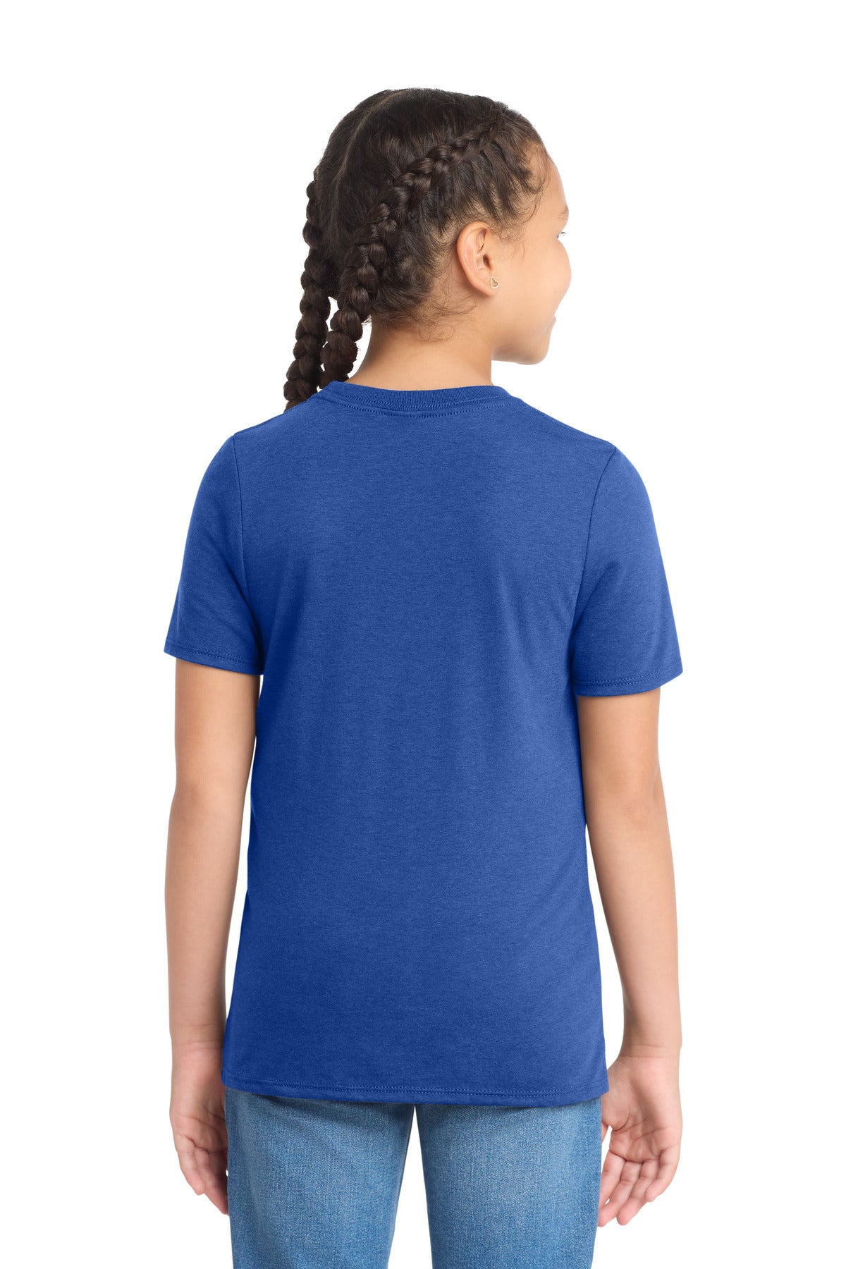 District Youth Perfect Tri Tee. DT130Y - Deep Royal - back