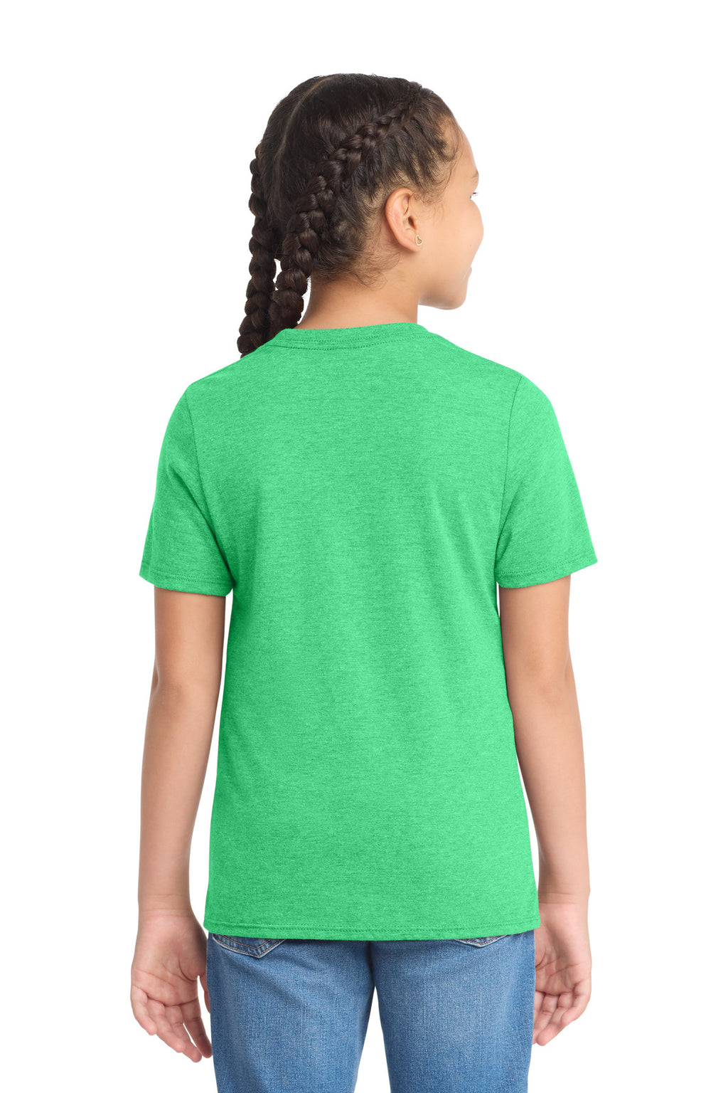 District Youth Perfect Tri Tee. DT130Y - Green Frost - back