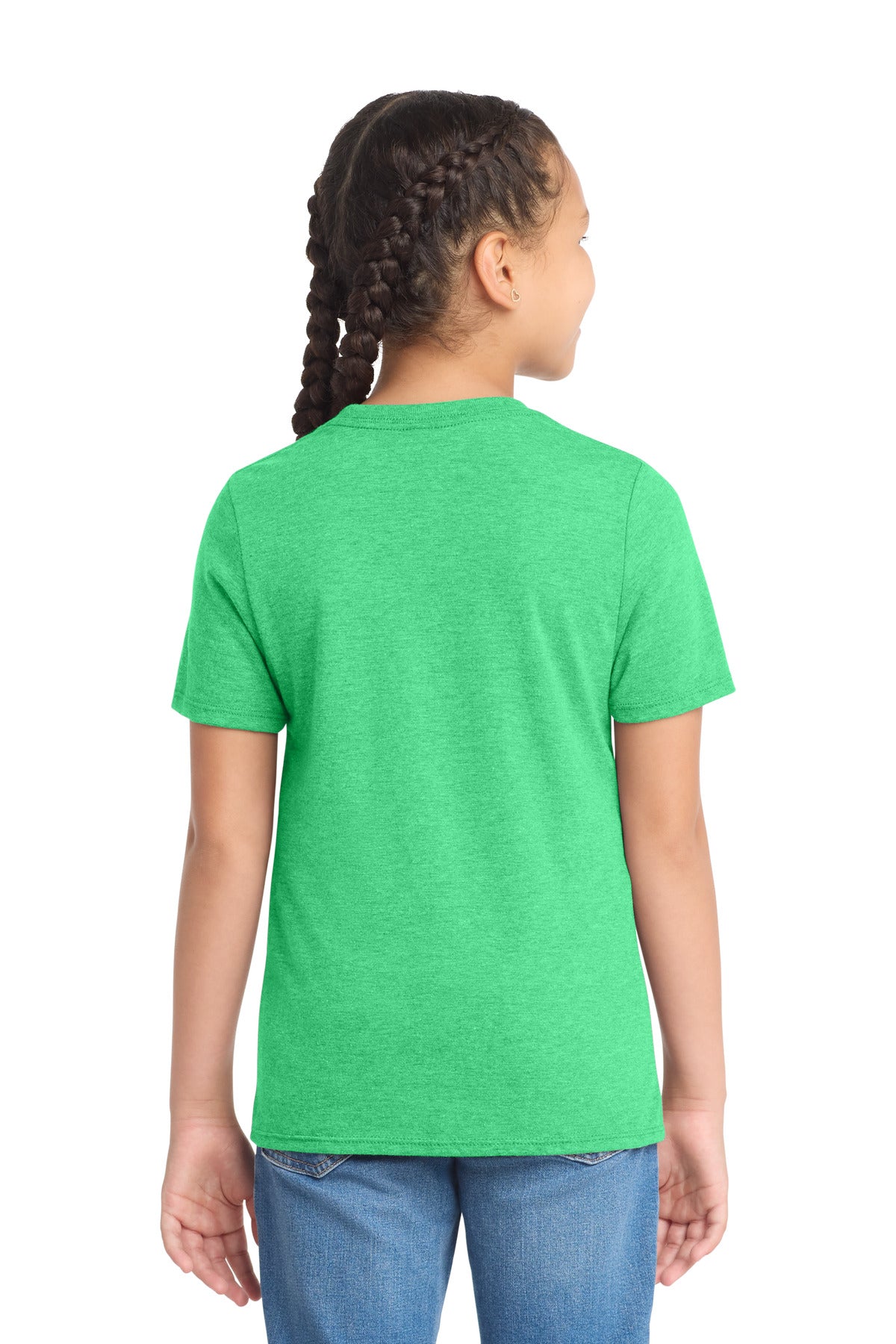 District Youth Perfect Tri Tee. DT130Y - Green Frost - back