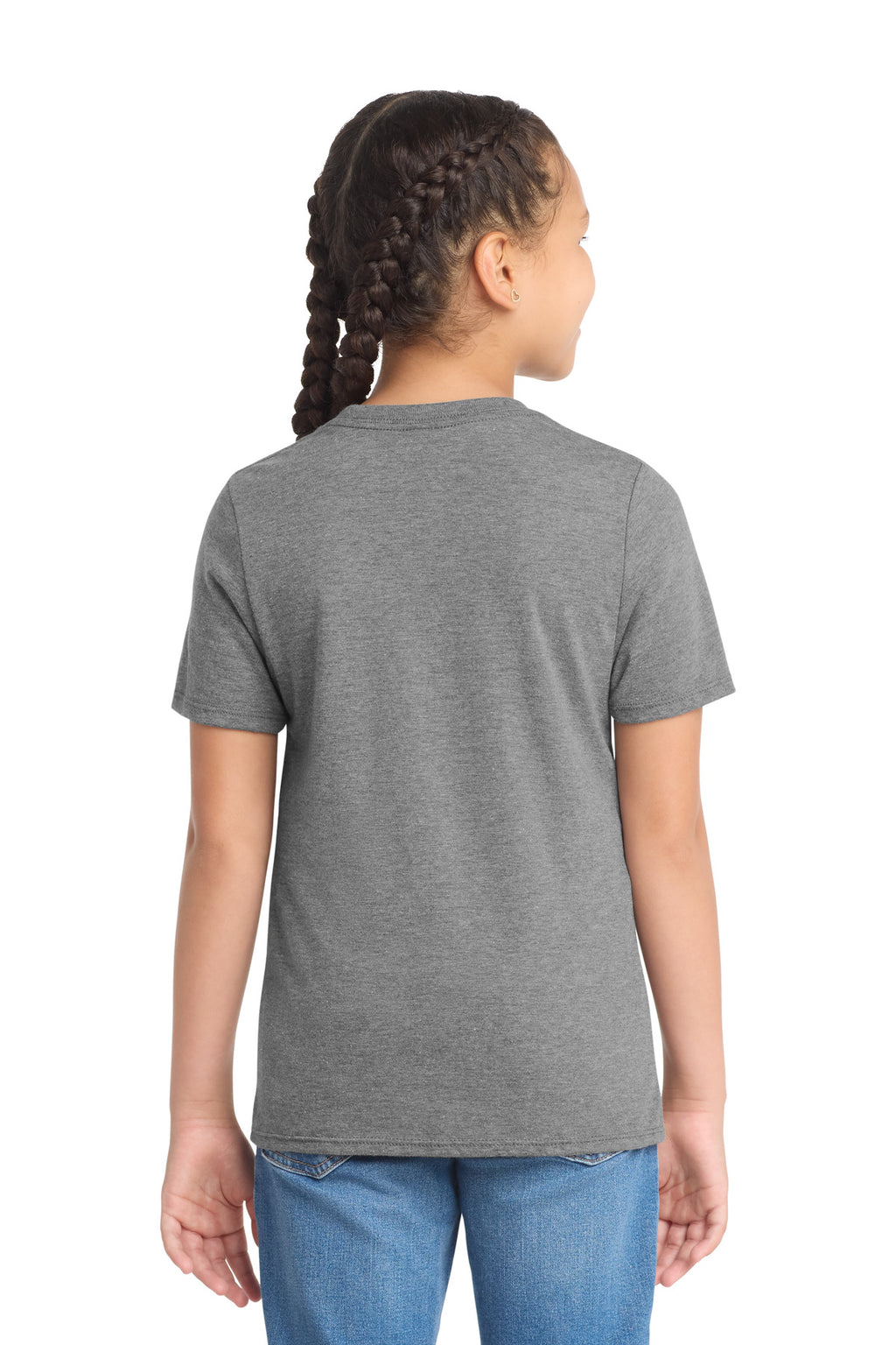 District Youth Perfect Tri Tee. DT130Y - Grey Frost - back