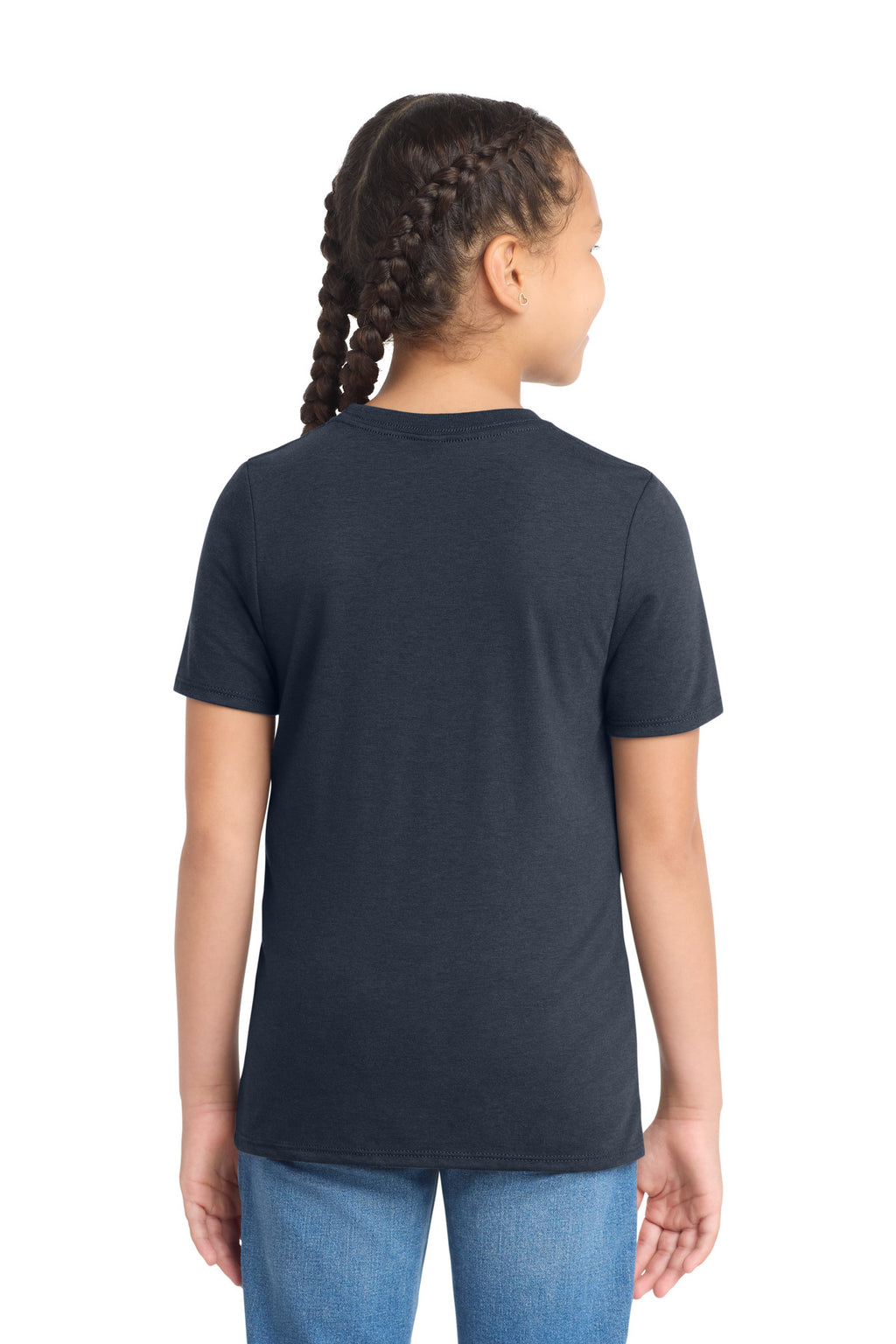 District Youth Perfect Tri Tee. DT130Y - New Navy - back