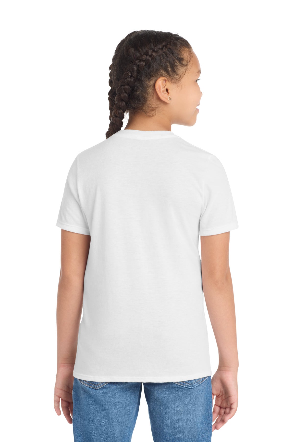 District Youth Perfect Tri Tee. DT130Y - White - back