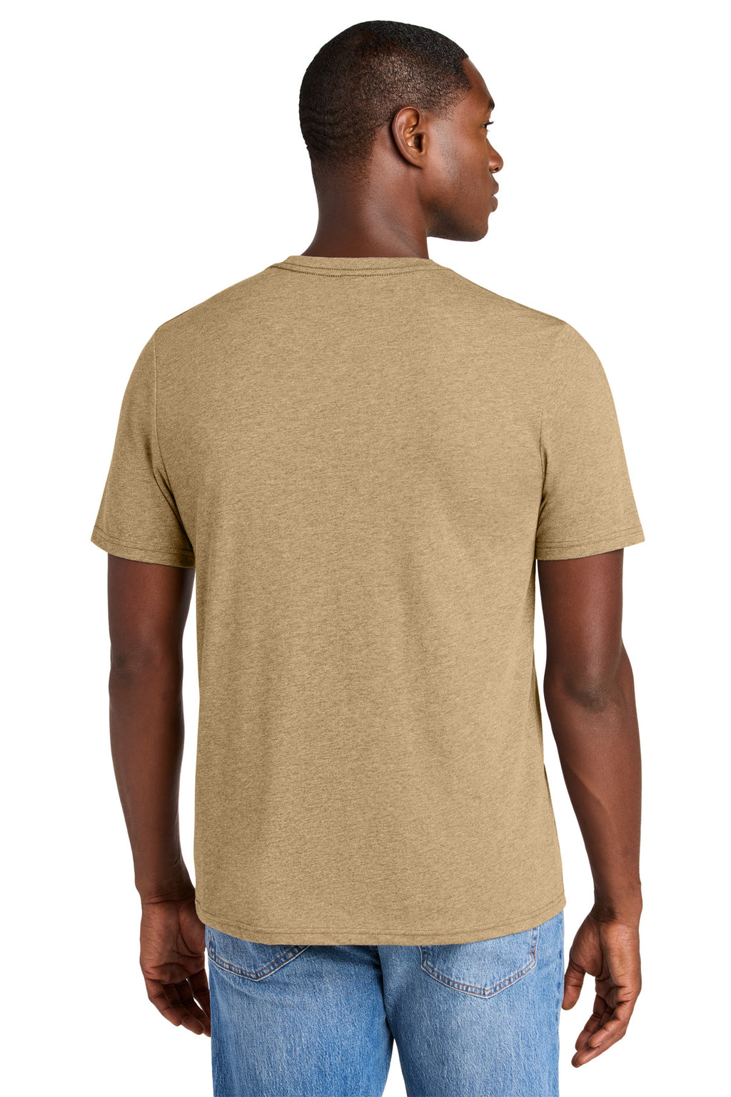 District Perfect Weight CVC Tee DT184 - Dune Heather - back