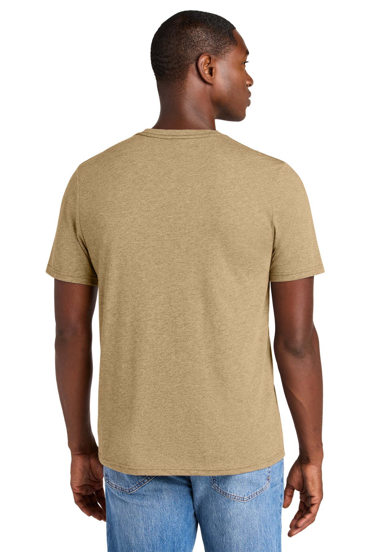 District Perfect Weight CVC Tee DT184 - Dune Heather - back