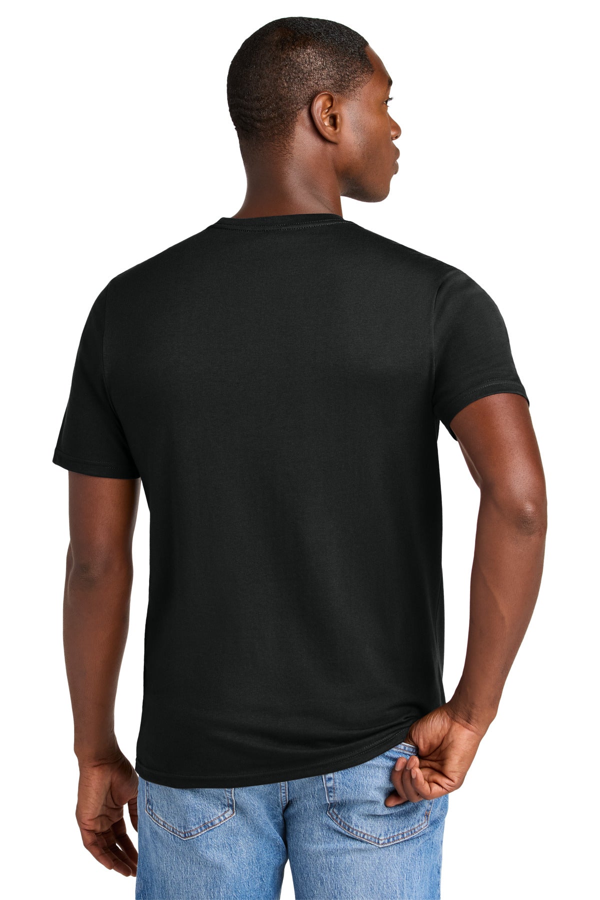 District Perfect Weight CVC Tee DT184 - Jet Black - back