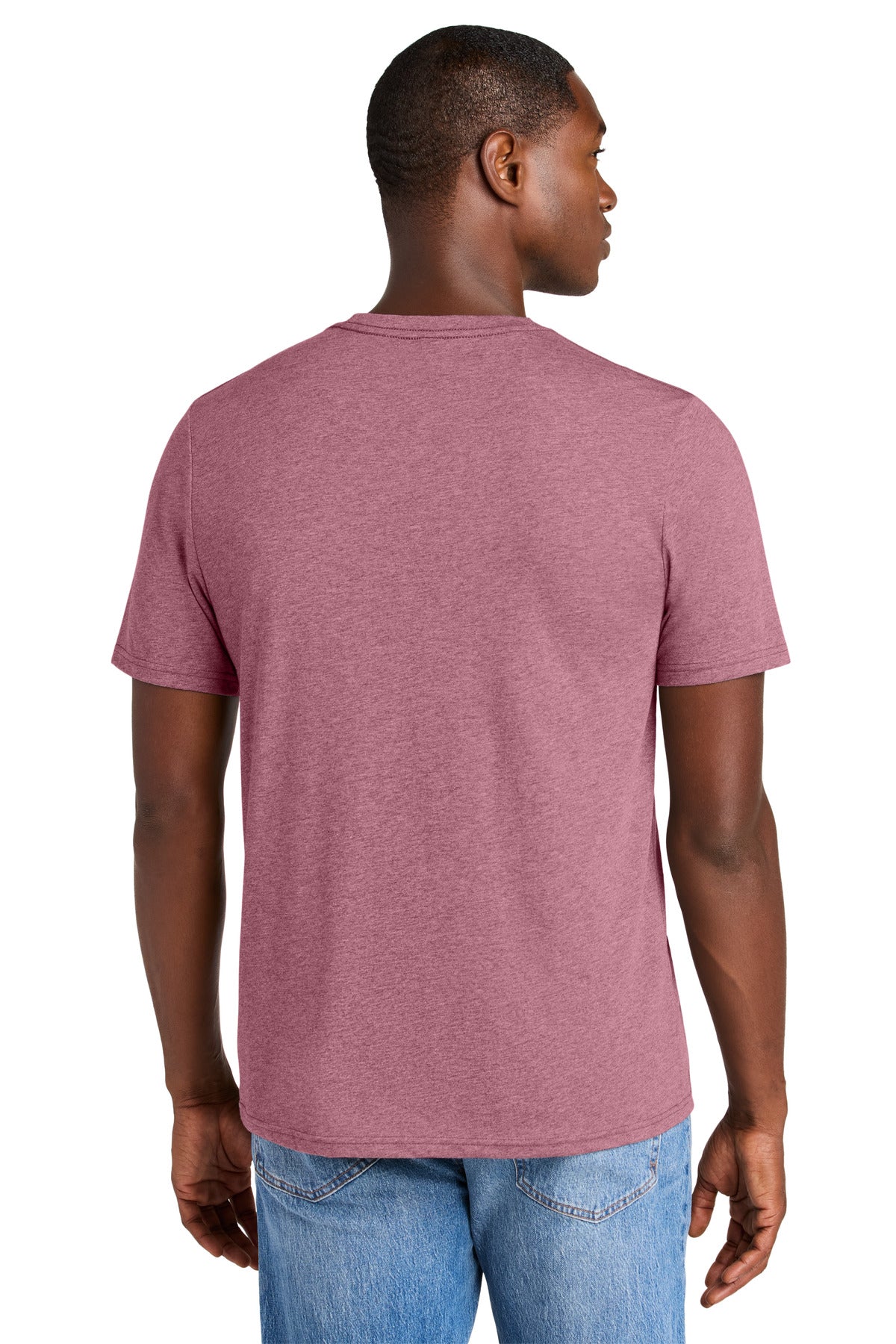 District Perfect Weight CVC Tee DT184 - Orchid Haze Heather - back