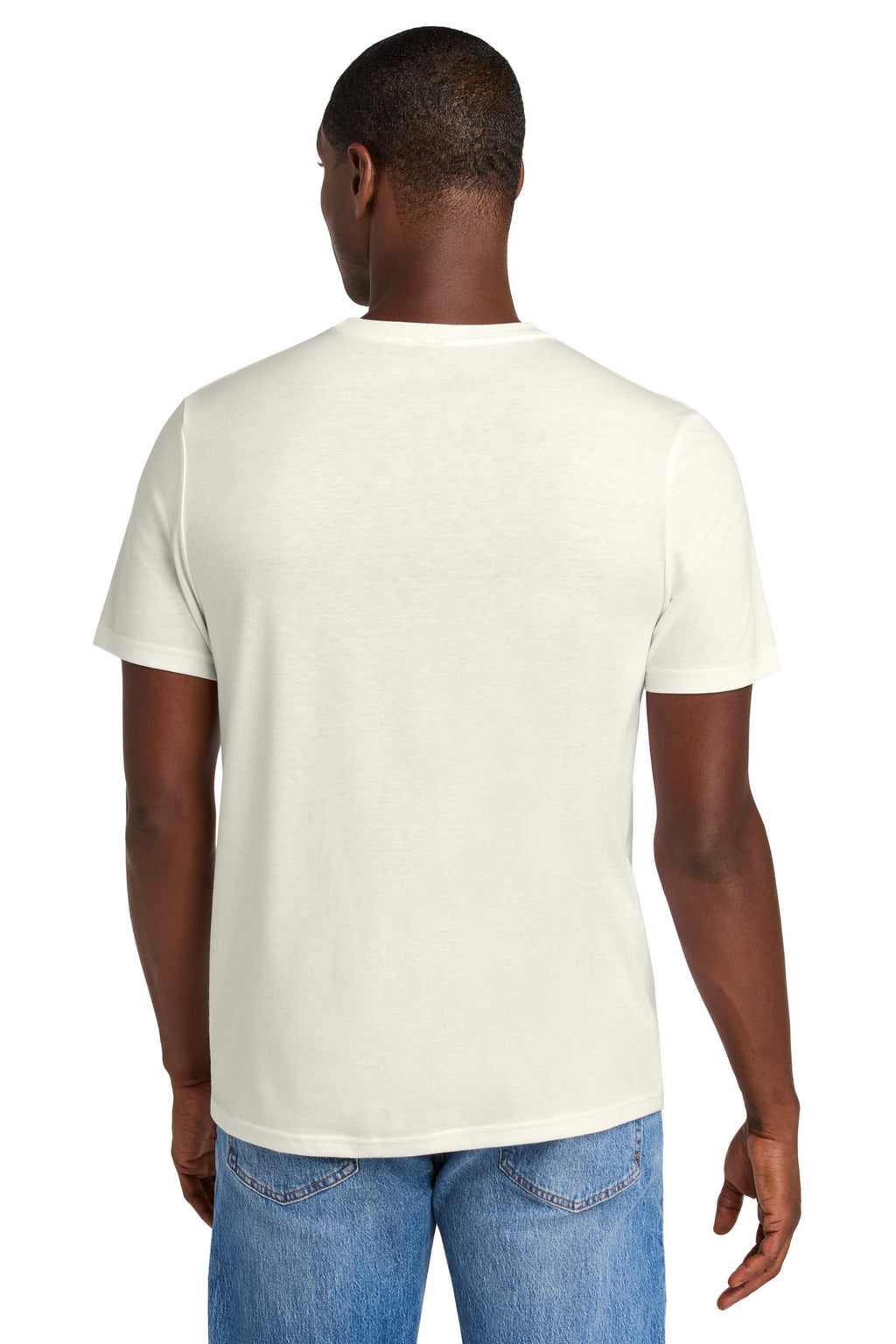 District Perfect Weight CVC Tee DT184 - White Onyx - back