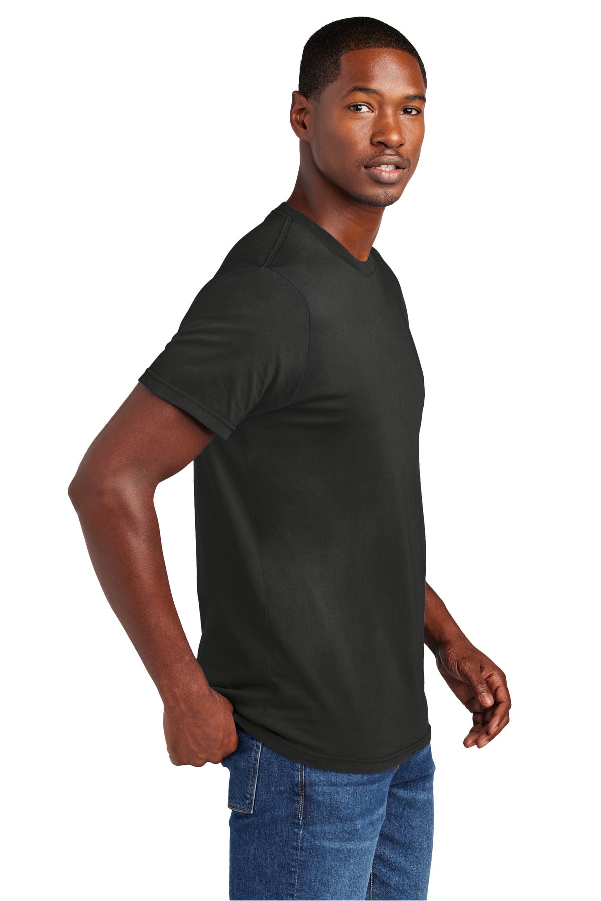District Wash Tee DT2101 - Black - side