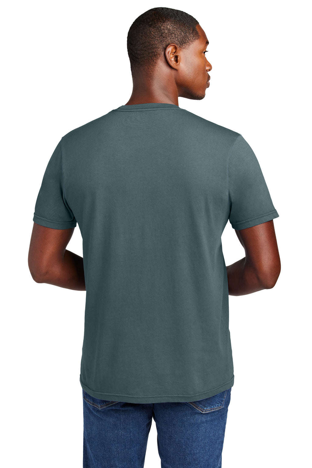 District Wash Tee DT2101 - Deep Steel Blue - back
