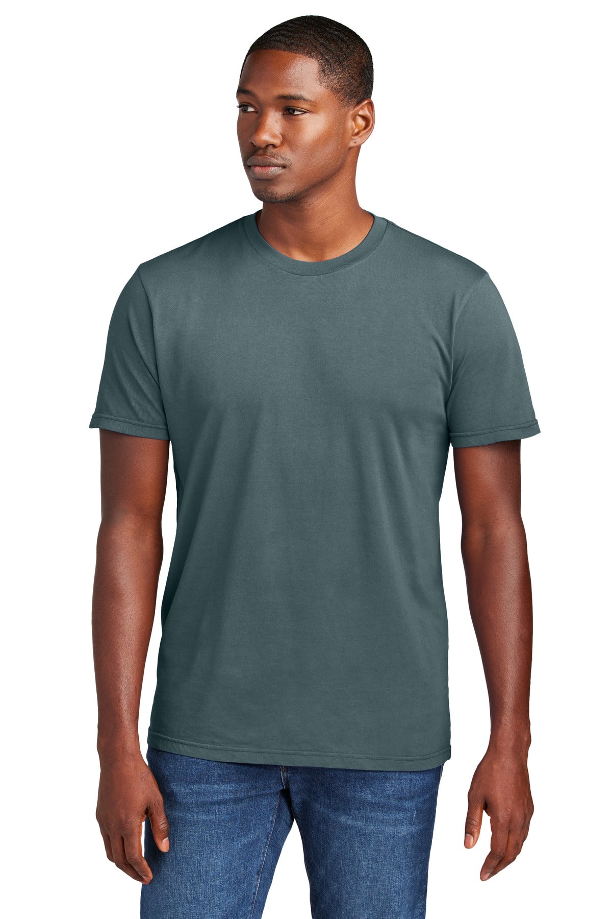 District Wash Tee DT2101 - Deep Steel Blue - front