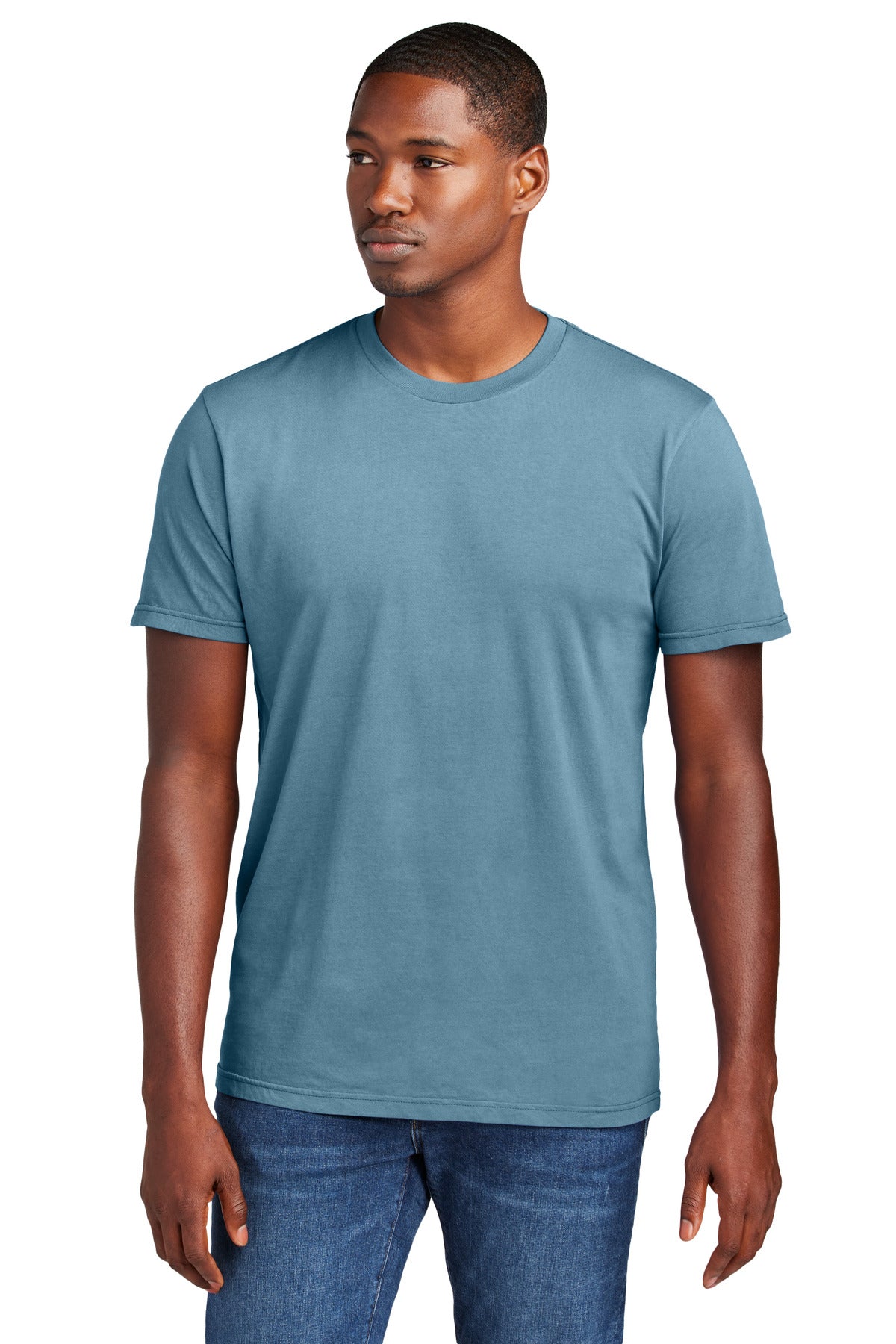 District Wash Tee DT2101 - Dusk Blue - front
