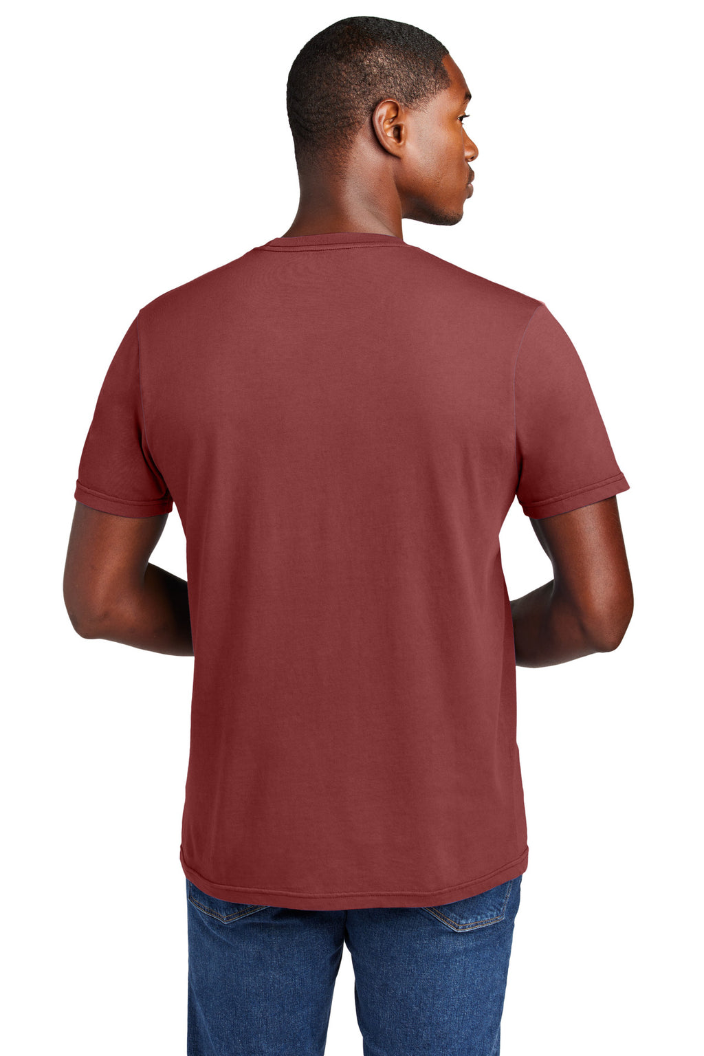 District Wash Tee DT2101 - Garnet - back