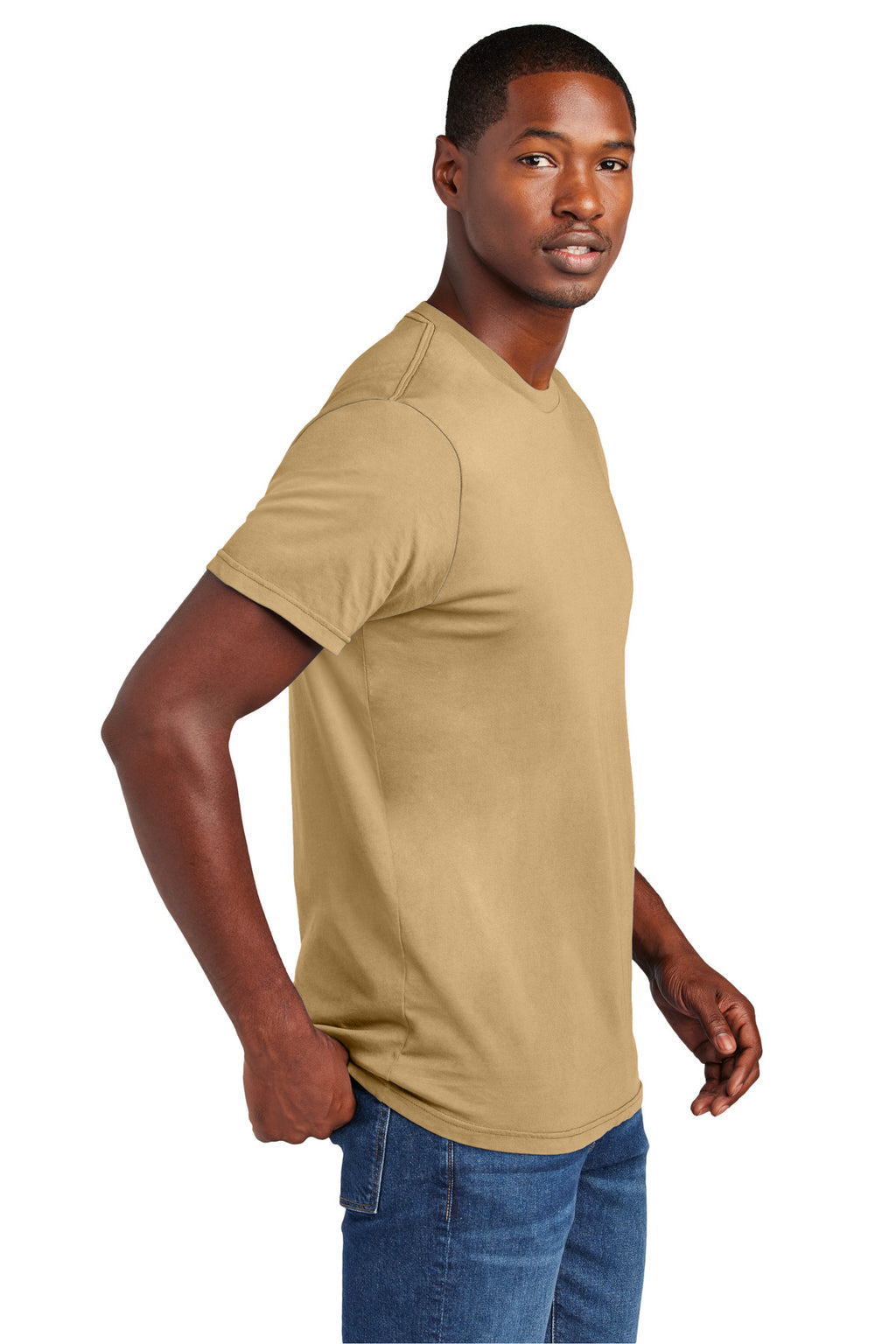 District Wash Tee DT2101 - Golden Spice - side