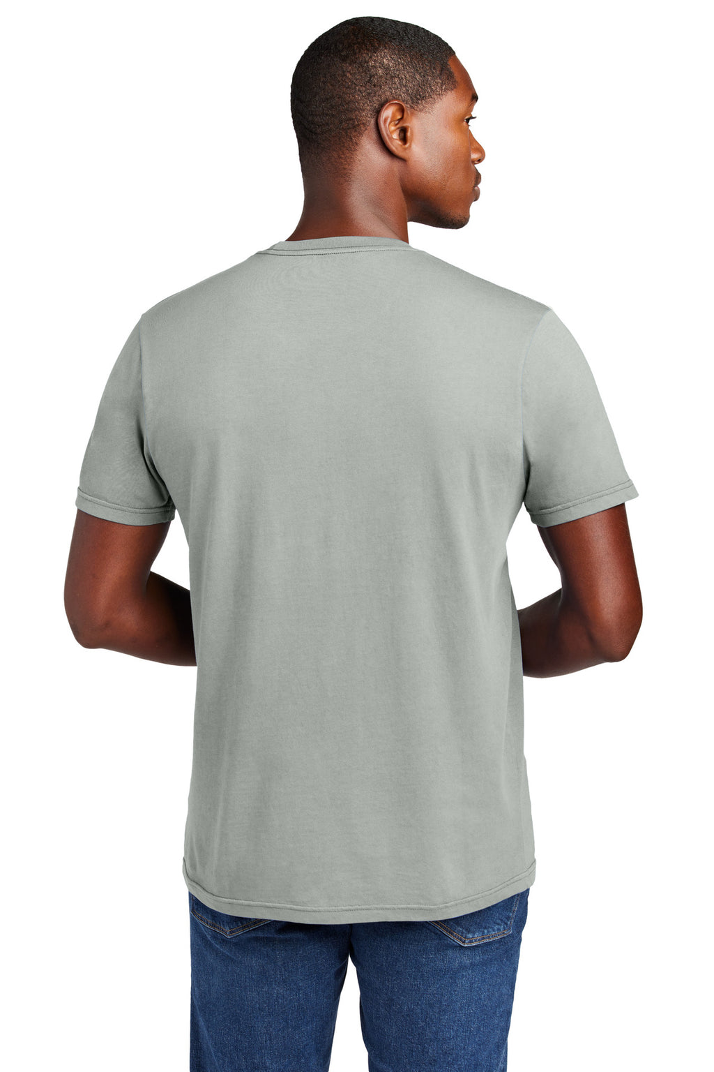 District Wash Tee DT2101 - Gusty Grey - back