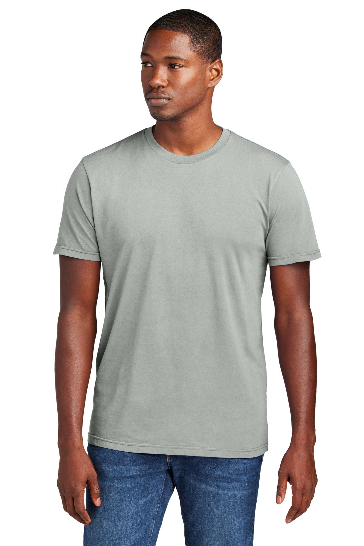 District Wash Tee DT2101 - Gusty Grey - front