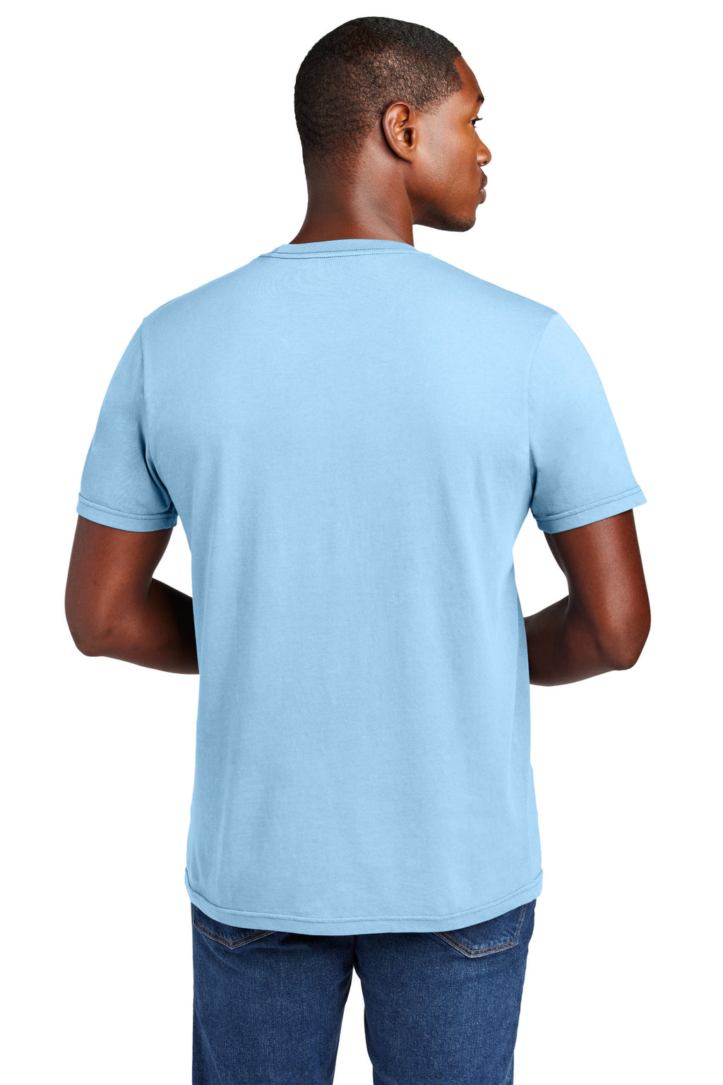 District Wash Tee DT2101 - Heritage Blue - back