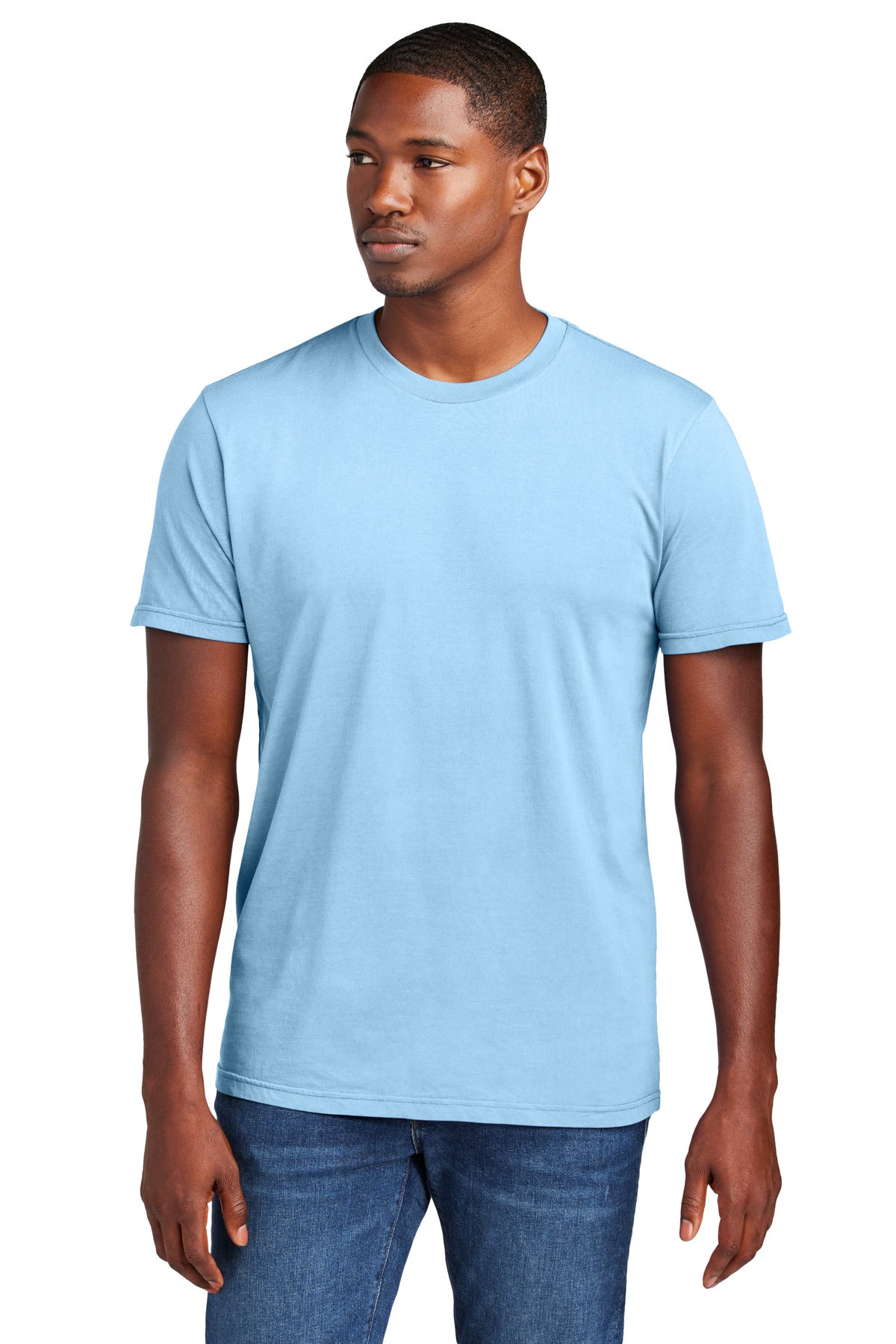 District Wash Tee DT2101 - Heritage Blue - front