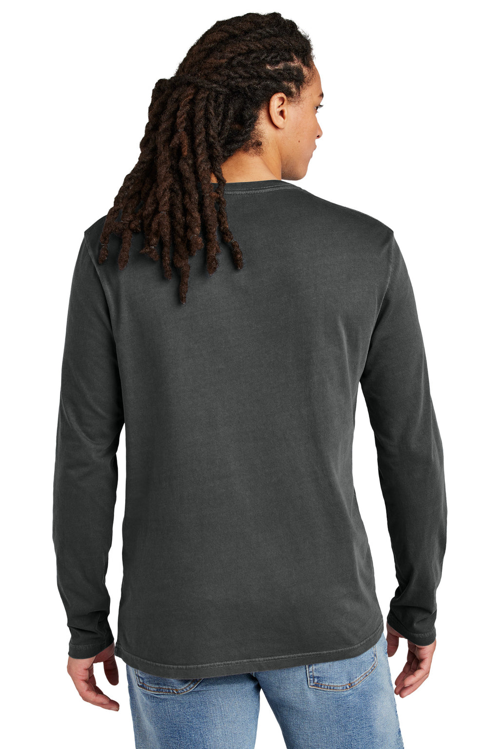 District Wash Long Sleeve Tee DT2103 - Graphite - back