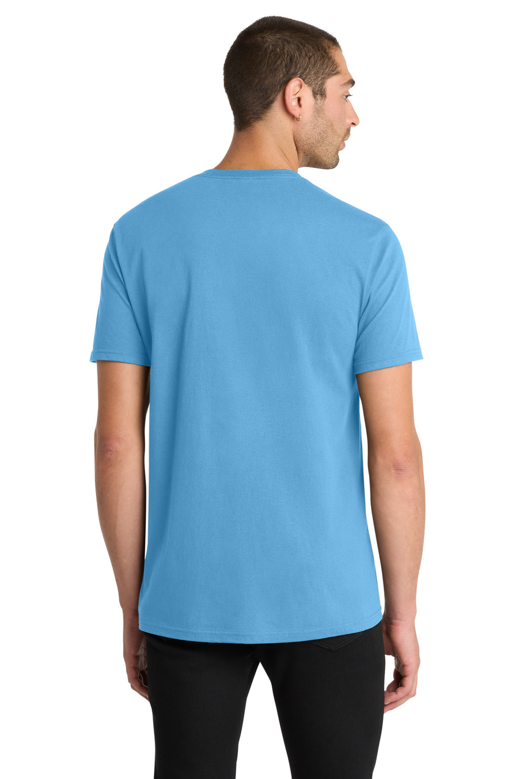 District The Concert Tee DT5000 - Aquatic Blue - back