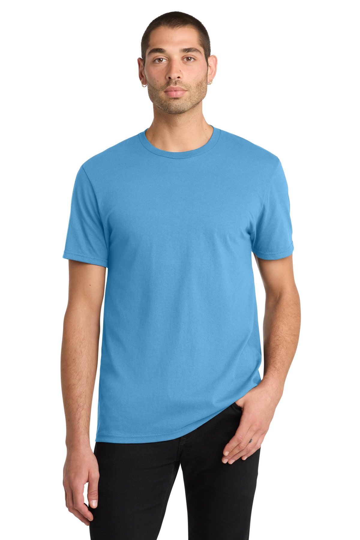 District The Concert Tee DT5000 - Aquatic Blue - front