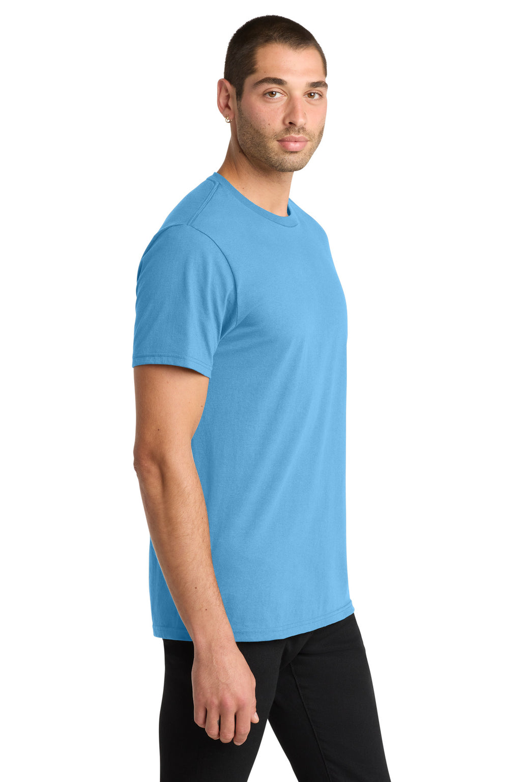 District The Concert Tee DT5000 - Aquatic Blue - side