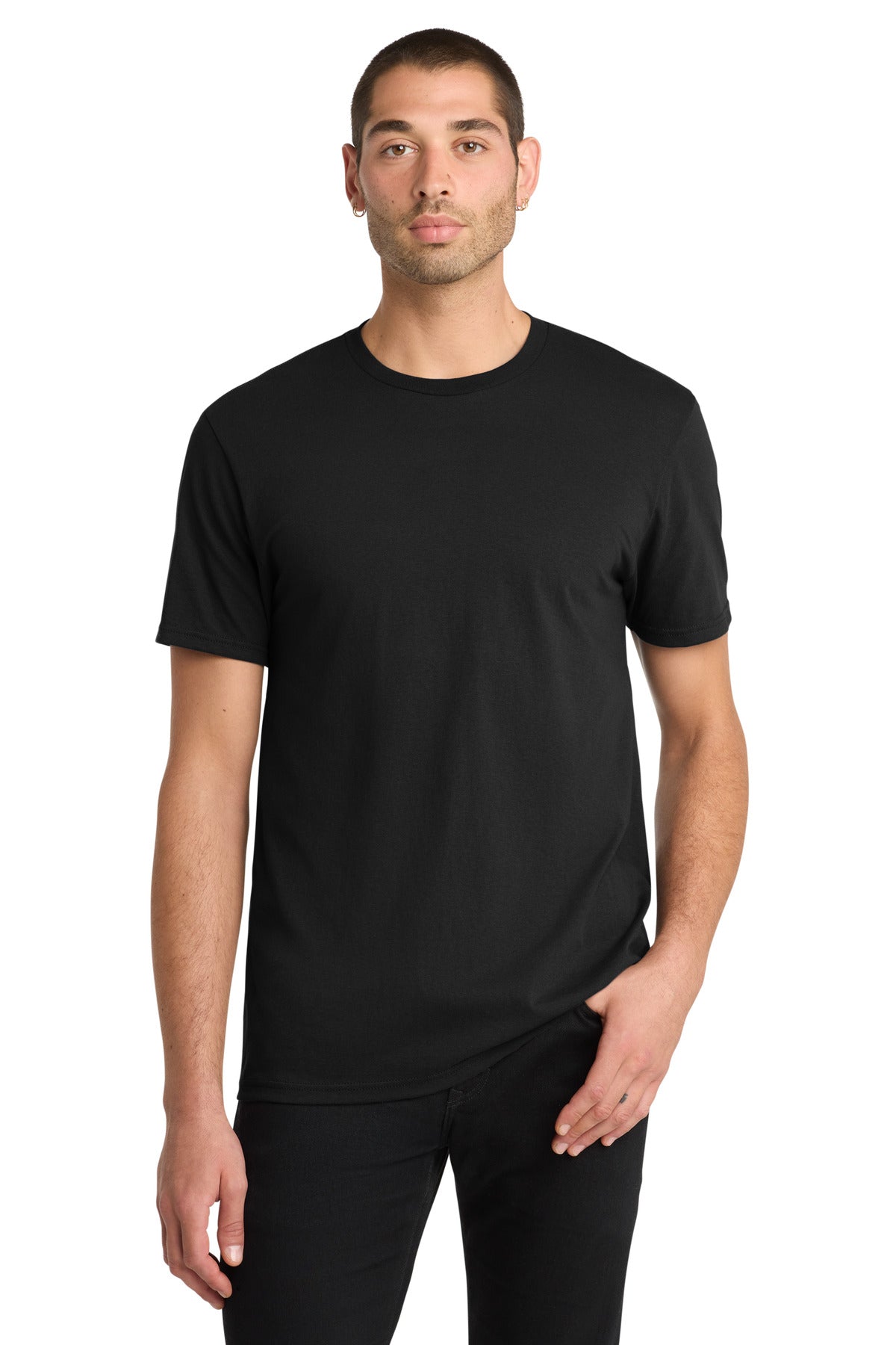 District The Concert Tee DT5000 - Black - front