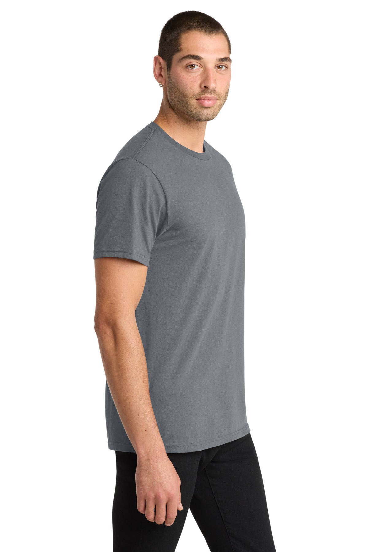 District The Concert Tee DT5000 - Charcoal - side