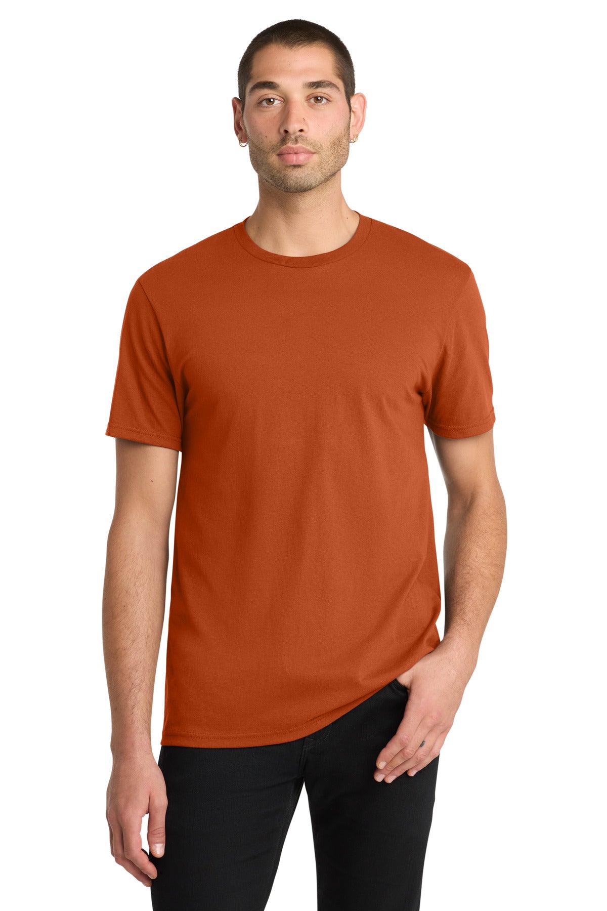 District The Concert Tee DT5000 - Deep Orange - front