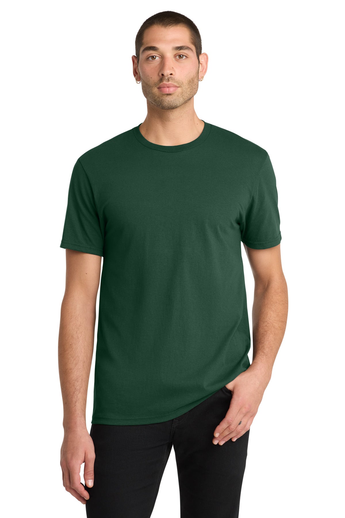 District The Concert Tee DT5000 - Forest Green - front